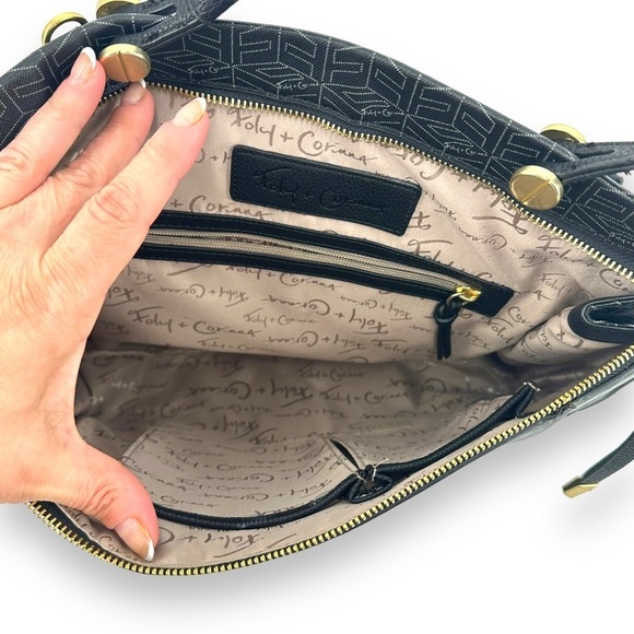 Foley + Corinna Laptop Bag Coated Printed Unique Single Strap Tote - Picture 2 of 9